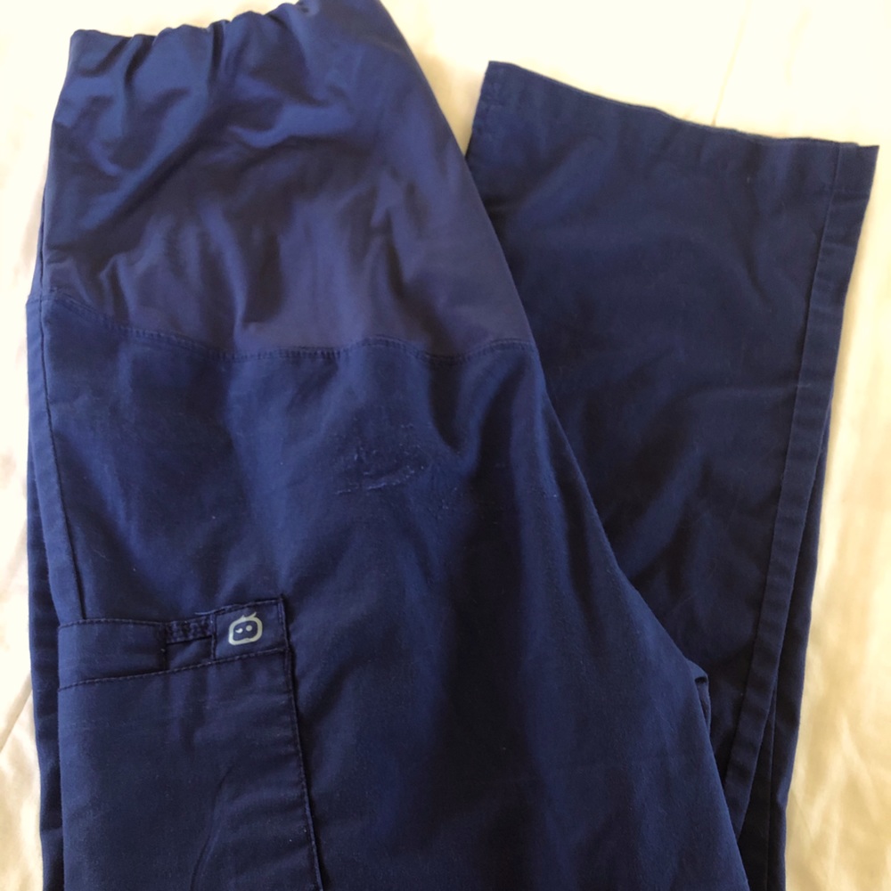 Navy Blue Maternity Scrub Pants